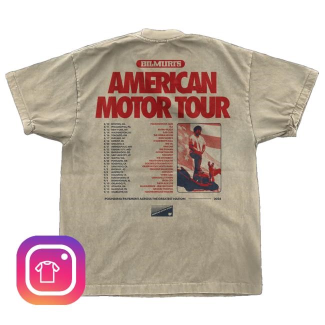 Official Muri Merch Store Ams Tour Tee - Natural T-Shirt