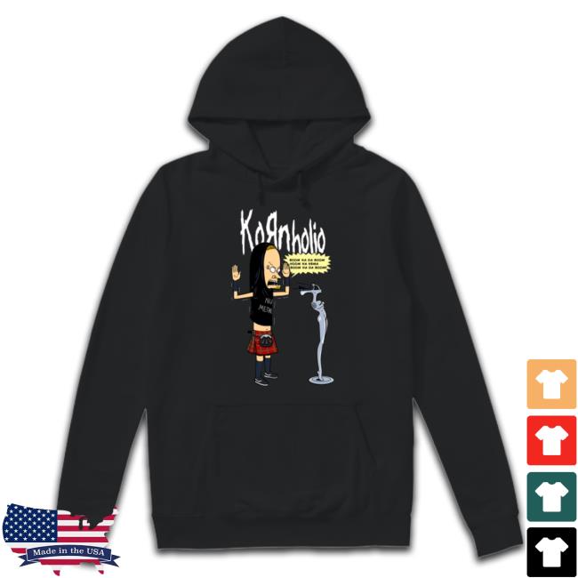 Kornholio Funny 90's Cartoon Nu Metal Band Hoodied Sweatshirt
