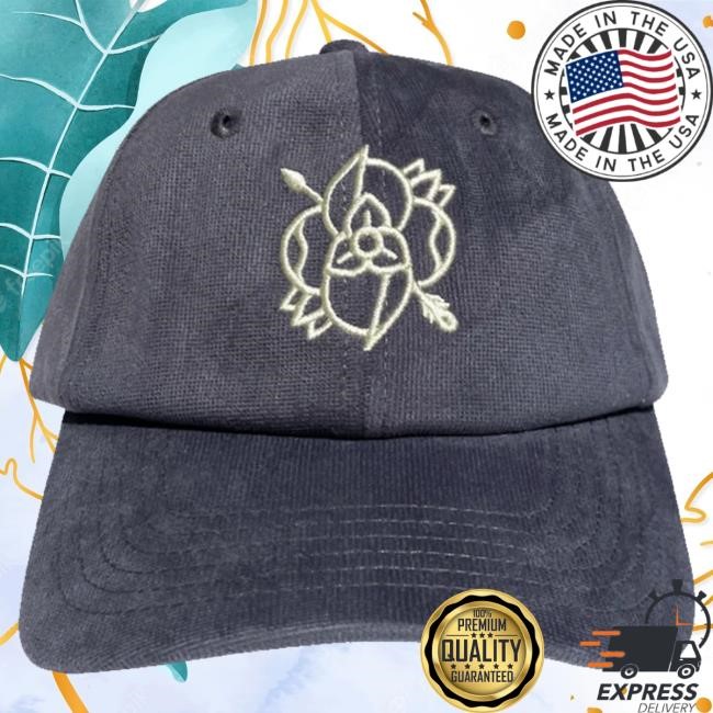 Hellomerch La Dispute Logo Corduroy Blue Grey trucker hat
