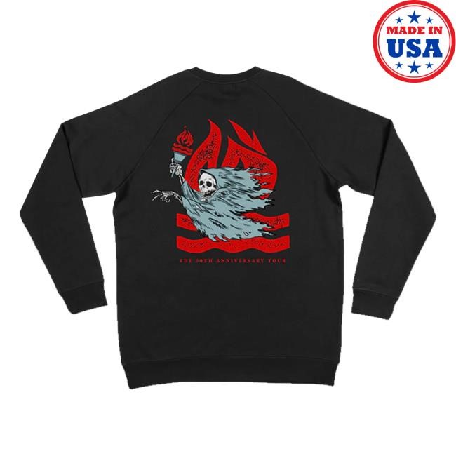 Hot Water Music Shop Merch Store 30Th Anniversary Reaper Unisex Sweatshirt