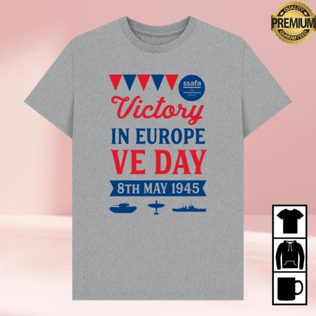 Victory In Europe Bunting Tee Shirt