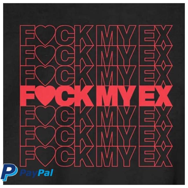 Nick Nayersina Store Official Merch Fuck My Ex Black Hoodie