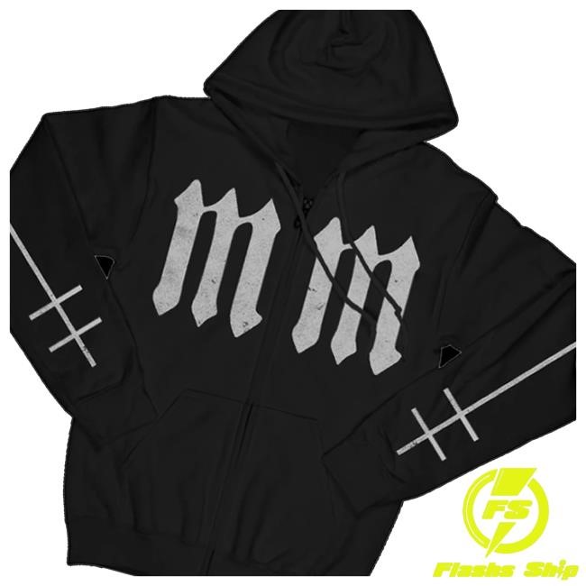 Marilyn Manson Merch Store Distressed Silver Shirt, Hoodie, Sweatshirt