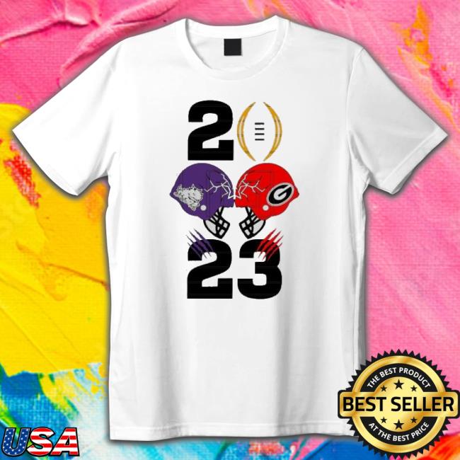 Tcu Horned Frog Vs Georgia Bulldogs 2023 Football Shirt