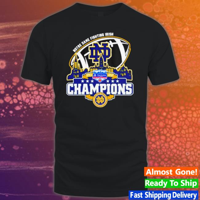 Notre Dame Fighting Irish Logo Playstation City 2022 Champions shirt