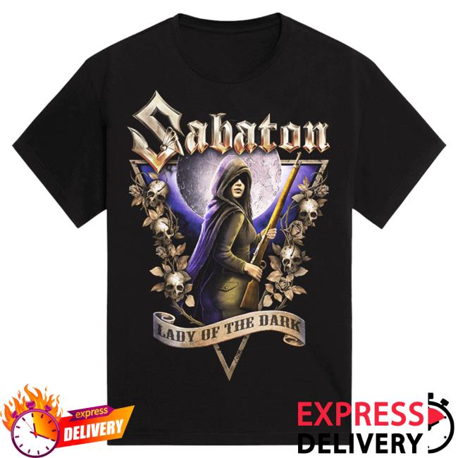 Official Sabaton Merch Store Sabaton Lady Of The Dark Top Shirt Sabaton Shop