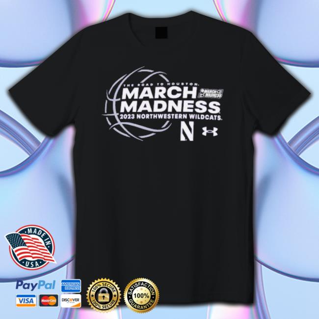 The Road To Houston March Madness 2023 Northwestern Wildcats shirt