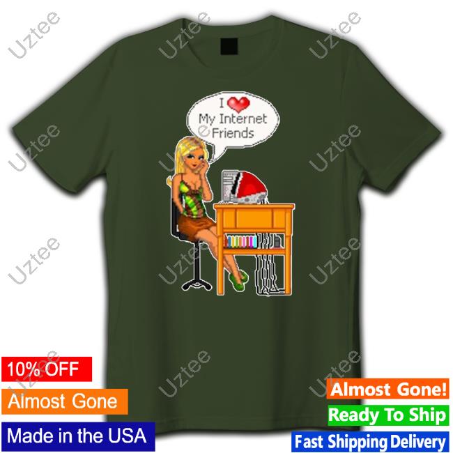 Cherrykitten I Love My Internet Friends Y2k Hoodie I Love My Internet Friends Y2k Shirts