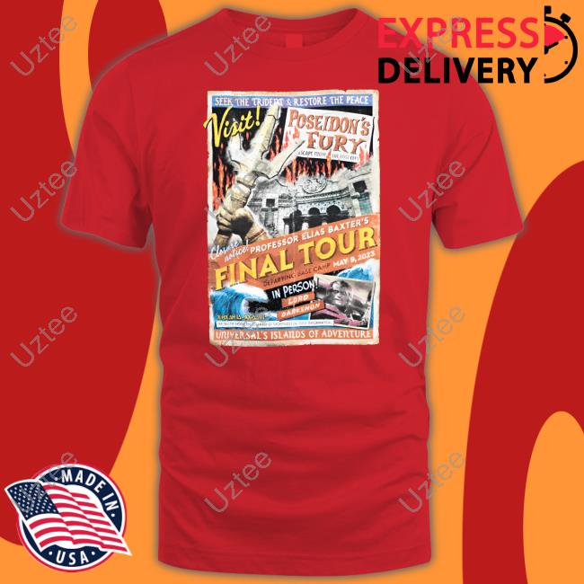 Poseidon's Fury Final Tour Adult T-Shirt