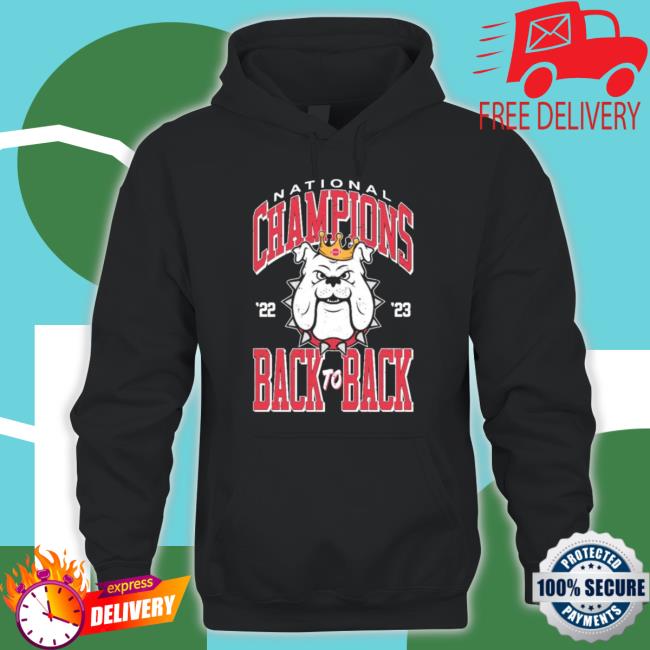 Georgia Bulldogs National Champions 2023 Back To Back Gauge T- shirt Georgia Bulldogs National Champions 2023 Back To Back Gauge Tee Shirt