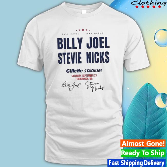 Billy Joel Stevie Nicks 2023 Tour Tee Shirt