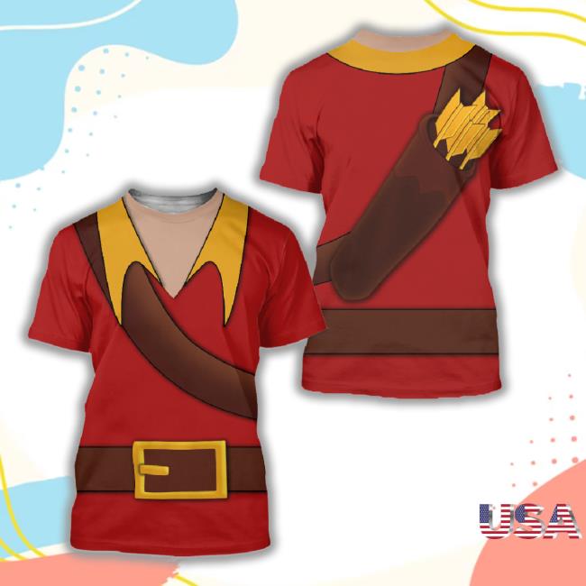 3D New Shirt Inspired By Gaston From Beauty And The Beast Disney