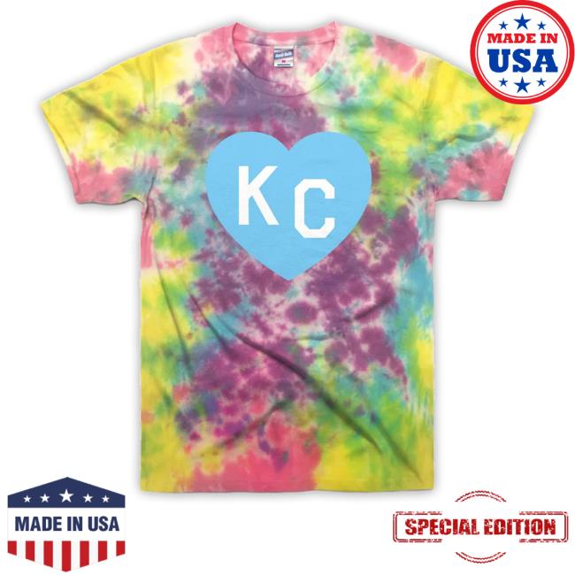 Charliehustle Merch Rainbow Tie Dye Kc Pride Heart Long Sleeve T Shirt