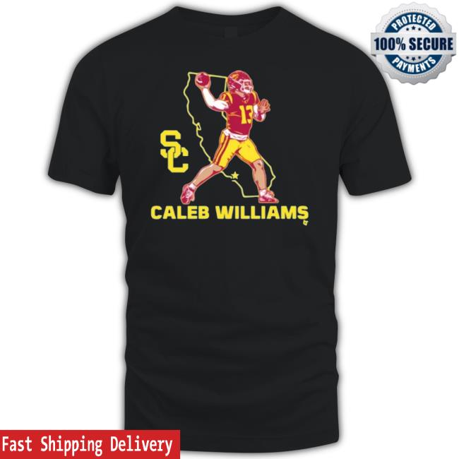 Official Usc Football Caleb Williams State Star Tee Shirt