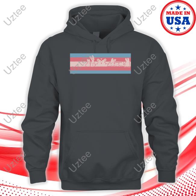Str Trans Flag Bunnies Tee Shirt