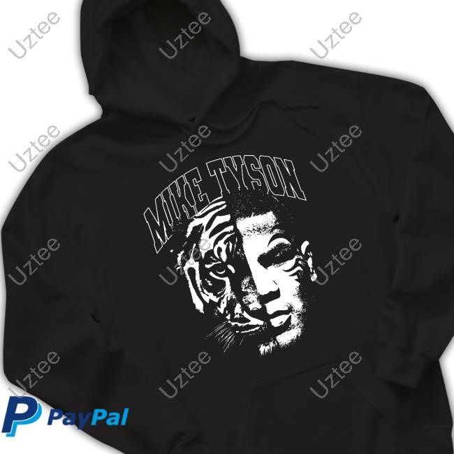 Mike Tyson Merch Tyson Tiger Split New Shirt Mike Tyson Merch Tyson Tiger Split Hoodie
