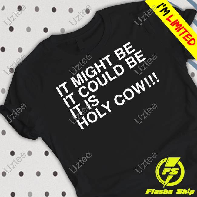 It Might Be It Could Be It Is Holy Cow Hoodied Sweatshirt Obvious Shirts Shop