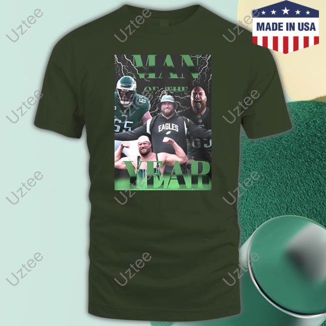 John Clark Philadelphia Eagles Lane Johnson Man Of The Year Tee Shirt