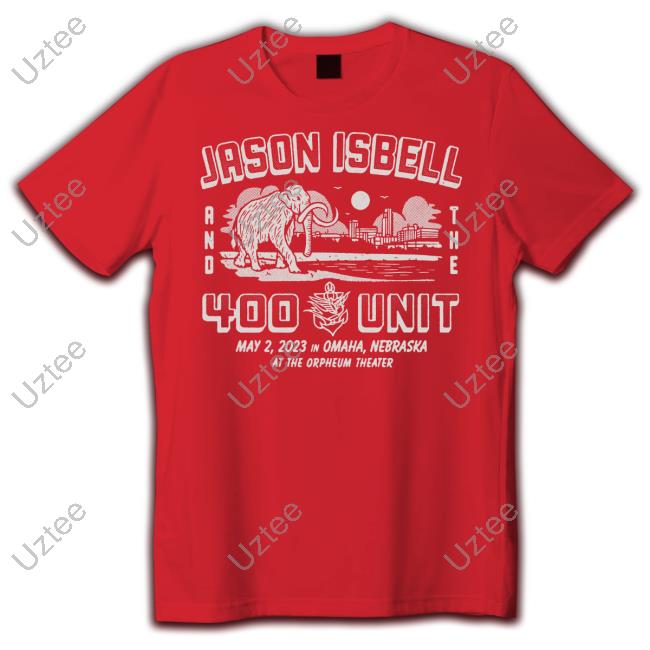 Jason Isbell And The 400 Unit May 2 2023 In Omaha Nebraska Official Shirt