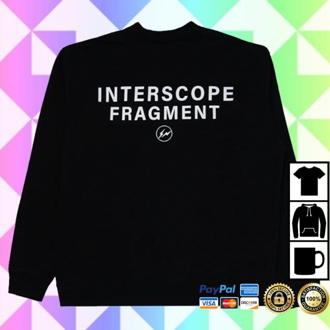 Original Interscope Merch Store Interscope X Fragment Collection 01 - Black Shirt