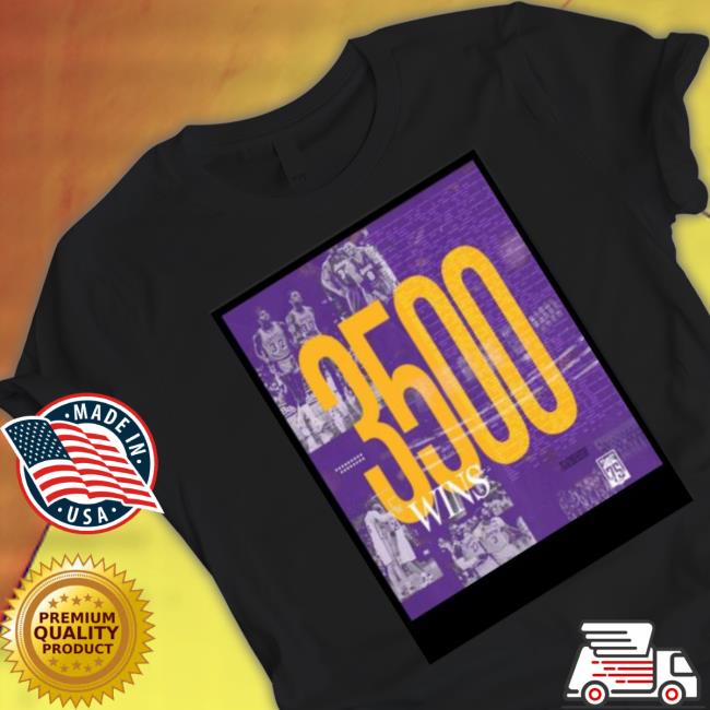 Los Angeles Laker 3500 Wins shirt Los Angeles Laker 3500 Wins Shirt