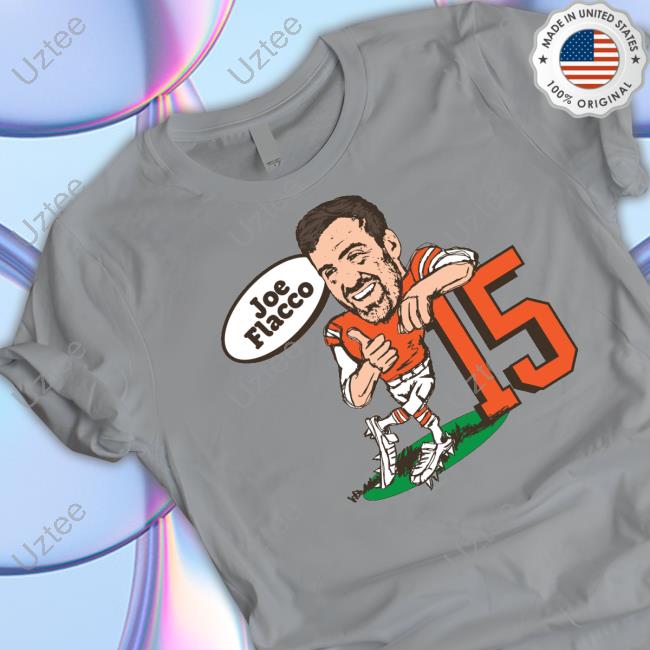 Whereimfrom Store Joe Flacco Caricature 15 Long Sleeve Tee