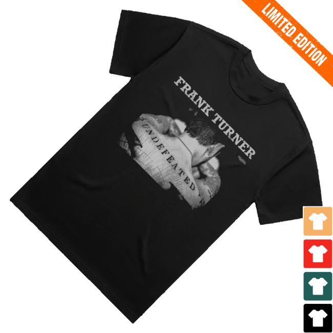 Official Frank Turner Merch Undefeated Album Long Sleeve T Shirt