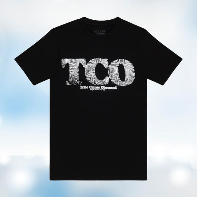 True Crime Obsessed Store Fingerprint Black T-Shirt