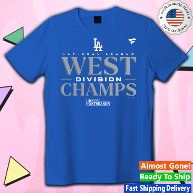 Los Angeles Dodgers Fanatics Branded 2023 Nl West Division Champions Locker Room Tee Shirts