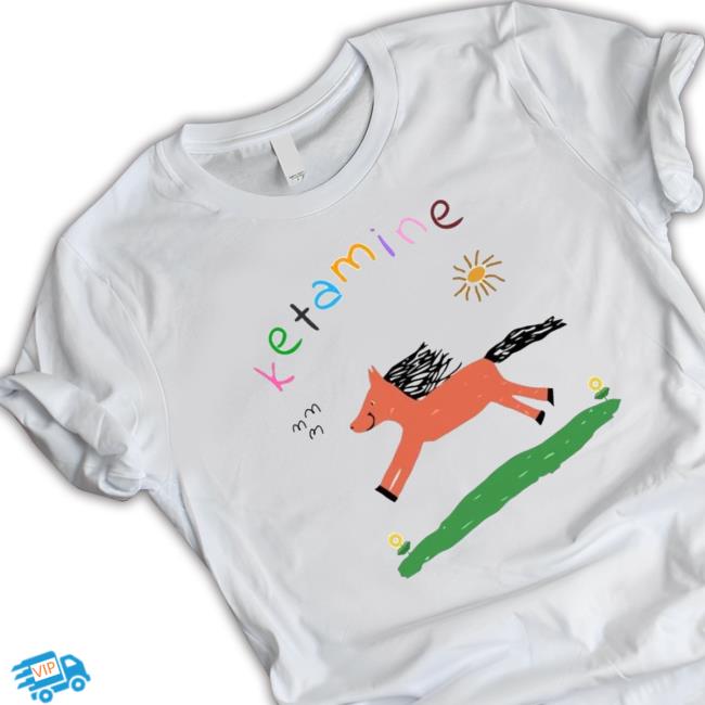 Official Ketamine Orange Pony Chunky Tee Shirt