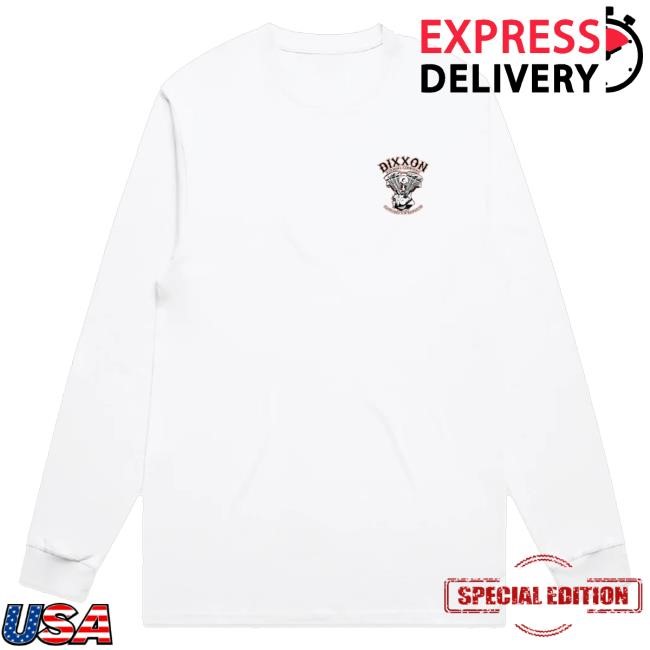 Official Dixxon Merch Shovelin Long Sleeve Tee White