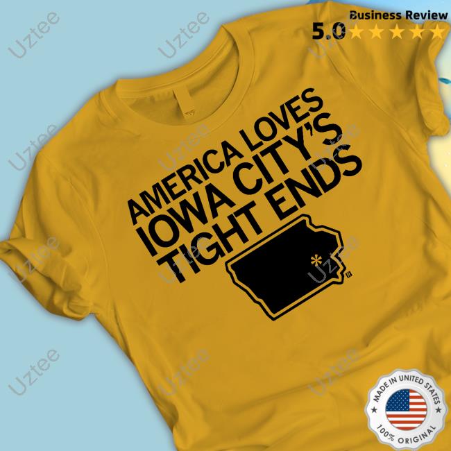 Raygun America Loves Iowa City Tight Ends Long Sleeve Shirt