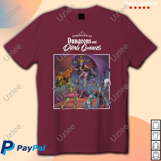 Official Dimension 20 Dungeons And Drag Queens Hooded Sweatshirt