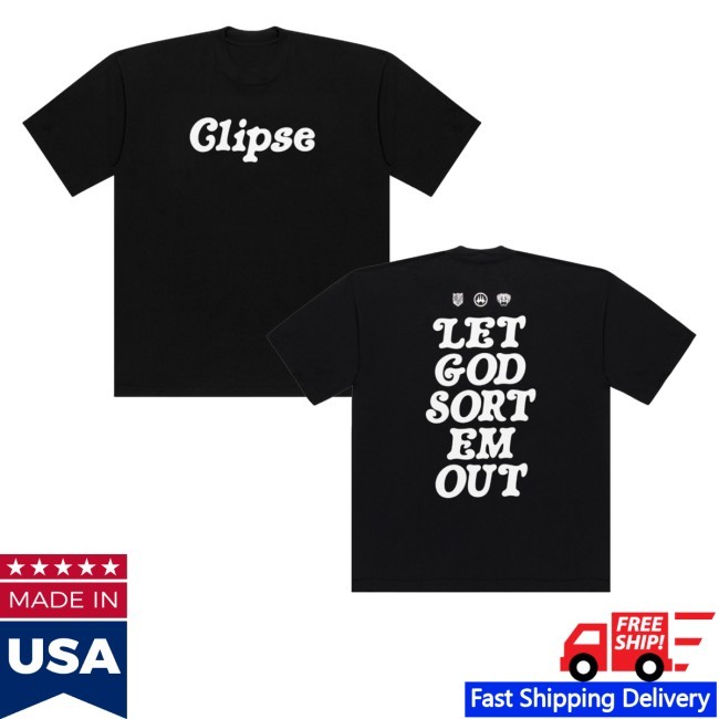 Pusha & Malice Verdy X Clipse Let God Sort Em Out 4 Tee Shirt