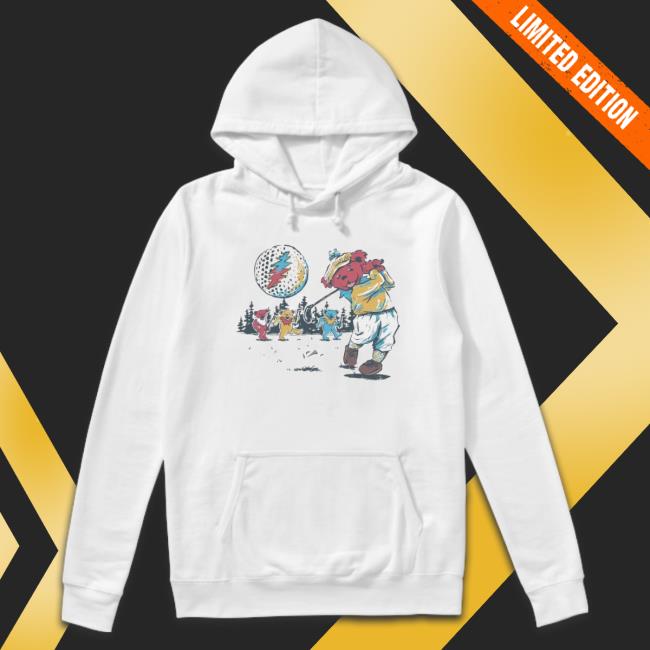 Grateful Dead Bears Golfing Bears Hooded Sweatshirt Grateful Dead Bears Golfing Bears Tee