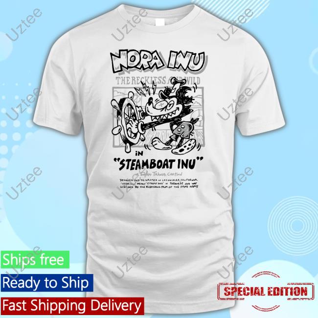 Nora Inu Merch Steamboat Inu Tee Shirt