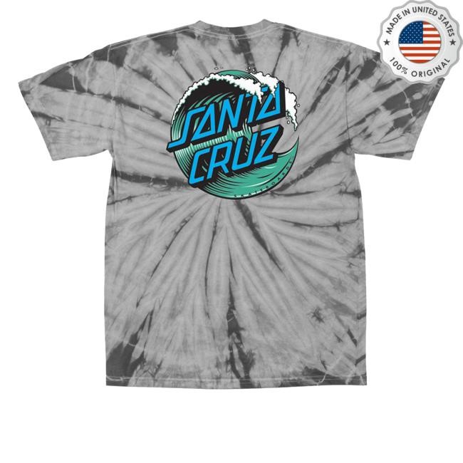 Pacwave Merch Shop Store Official Santa Cruz Wave Dot Regula Spider Silver New Shirt