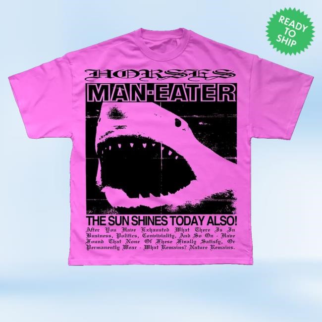 Horses Store Merch Shark Sweatshirt Pink