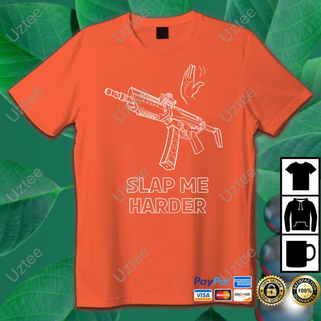 Print Shoot Repeat Slap Me Harder Hooded Sweatshirt Bad Attitude Dept Merch