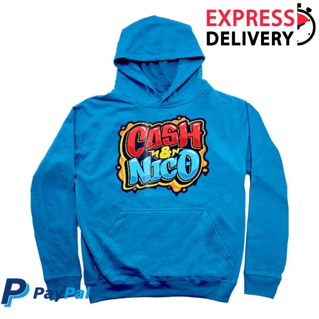 Cash And Nico Merch Store Cash And Nico Blue Graffiti T-Shirt, Hoodie, Tank Top, Sweater And Long Sleeve T-Shirt