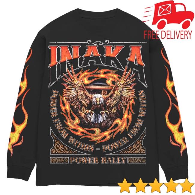 Inaka Power Merch Store Shop Inaka Flame Eagle Unisex Sweatshirt