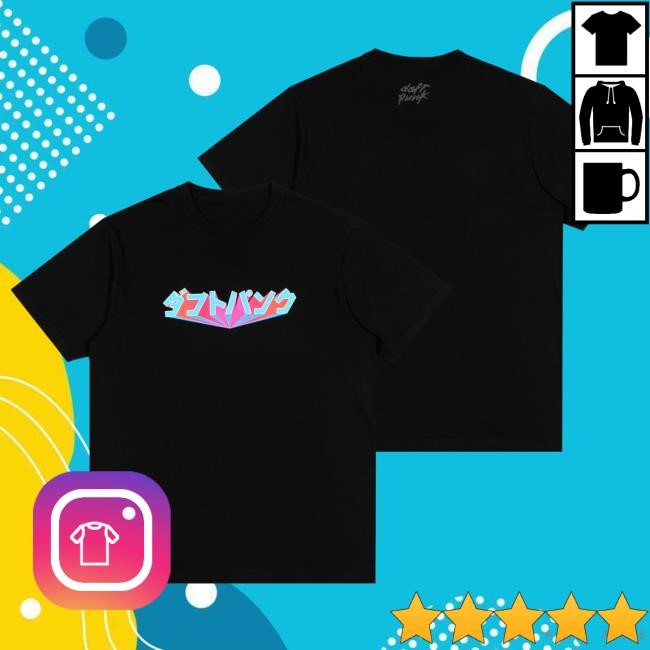 Daft Punk Merch Daft Punk Katakana Funny Shirt