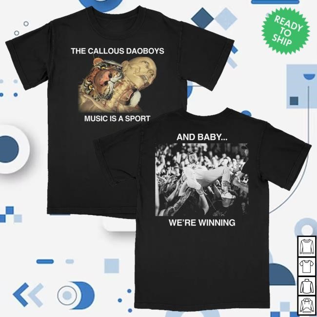 The Callous Daoboys Merch Store Music Is A Sport Hooded Sweatshirt