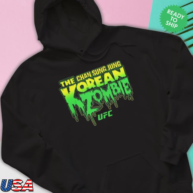 Official Men’S Ufc Chan Sung Jung The Korean Zombie Horror Hoodie