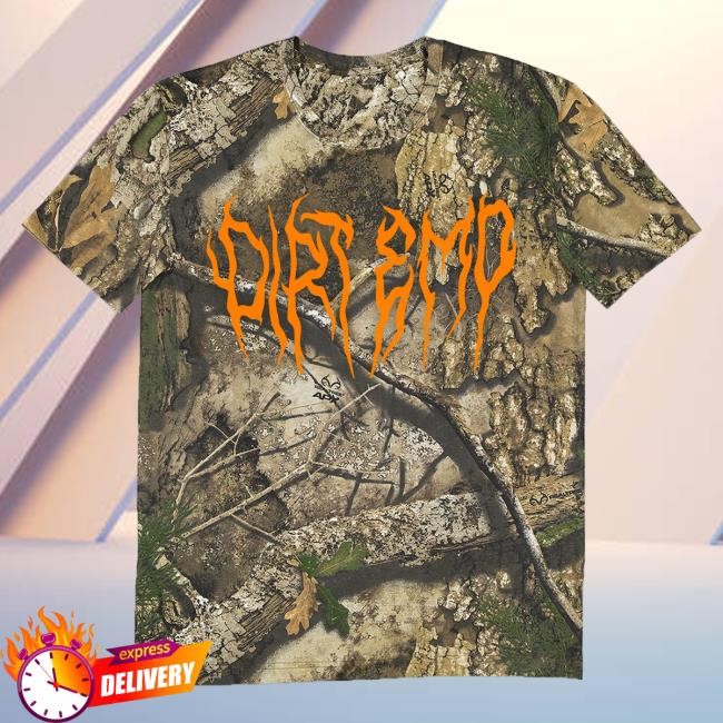 Ruston Kelly Merch Dirt Emo Camo Long Sleeve T Shirt Ruston Kelly Merch Dirt Emo Camo Shirts