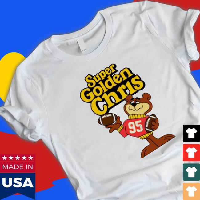 Awesome Super Golden Chris Jones Football Tee Shirt