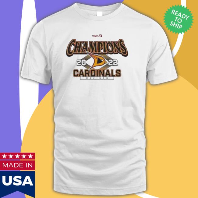 Official Davison Cardinals 2022 Mhsaa Team Wrestling Division 1 Champions Shirt