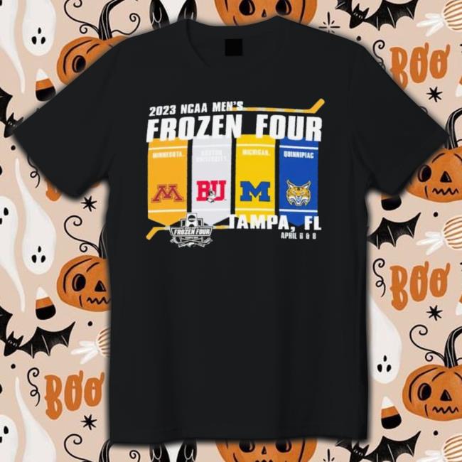 2023 Ncaa Men’S Frozen Four Tampa 4 Teams Flag Shirt 2023 Ncaa Men’S Frozen Four Tampa 4 Teams Flag Shirt