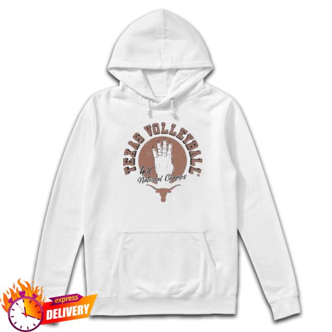 Texas Volleyball Four-Time National Champs Hoodie