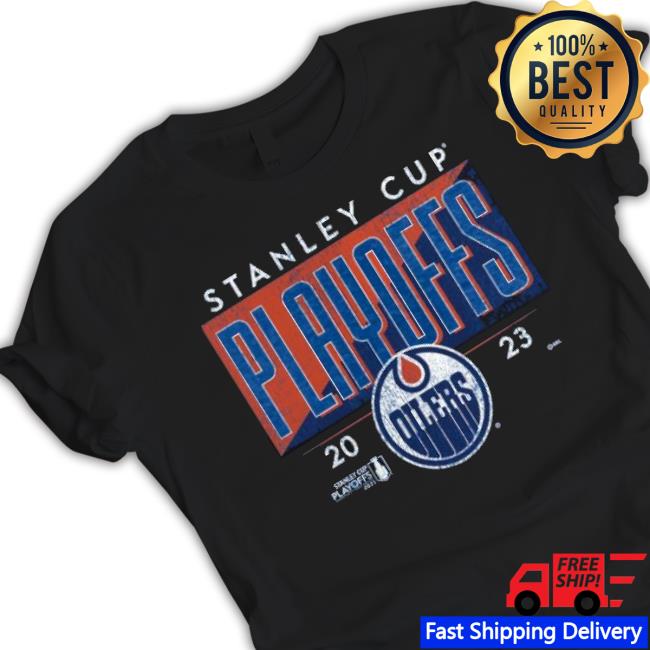 Men’S Edmonton Oilers Royal 2023 Stanley Cup Playoffs Tri-Blend shirt